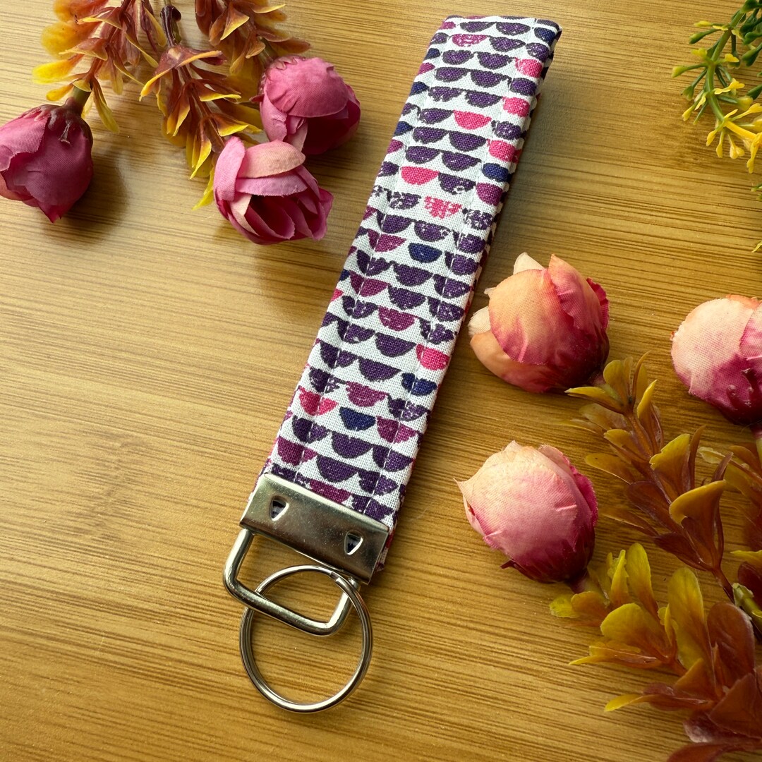 Keychain Wristlet, fabric Keychain Fob, wristlet for keys MakerPlace by Michaels